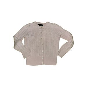 Polo Ralph Lauren Girls Sweater Cable Cardigan Size 5 Pink Little Kids